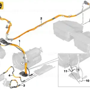 Tension relief wiring harness upper sec. - BMW Preț promoțional