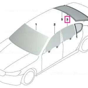Ofertă specială Side window, door, rear right SSG - BMW