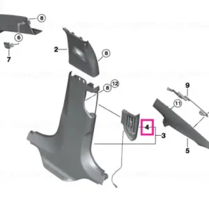 Grilă ieșire aer proaspăt stânga - BMW Plată securizată