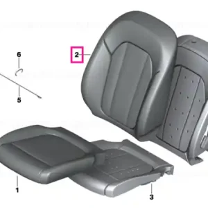 Capac spatar basic piele imit. dreapta CANBERRABEIGE - BMW Lichidare de stoc