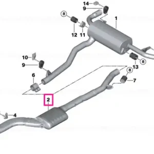 Ieftin Rear silencer - BMW