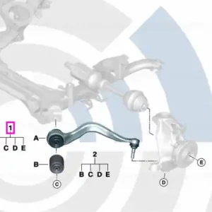 Retur gratuit Set reparatie brat suspensie stanga, punte fata, Kit Value Parts - BMW Seria 1 F20 F21, Seria 2 F22 F23, Seria 3 F30 F31 F35, Seria 4 F32 F33 F36