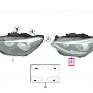 AHL-xenon headlight, left - BMW Preț redus