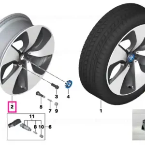 Alloy rim forged left 7JX20     ET:36 - BMW Preț mic