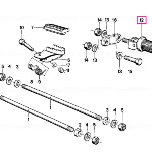 Nu rata Footrest, left - BMW Motorrad
