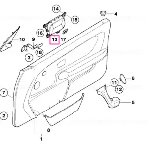 Left front door air bag module - BMW Livrare gratuită