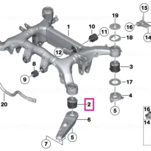 Preț mic Rubber mounting front - BMW