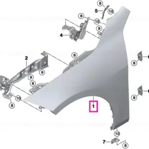 Side panel, front left - BMW Reducere