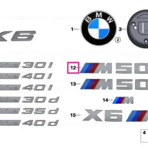 Preferatul clienților Lettering M50D - BMW