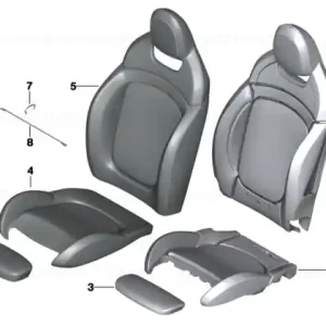 Foam part backr.seat in pipe form right - BMW - Mini Noutate