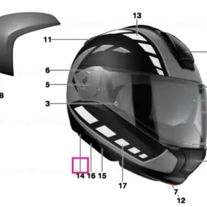 Noutate Cheek/neck support, helmet 6 Evo 54/55 S - BMW Motorrad