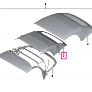 Reducere specială Internal head lining SCHWARZ - BMW