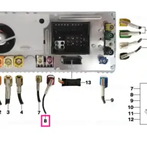 Repair lead, WLAN cable aerial L= 1210 MM - BMW - Mini Preț mic