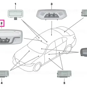 Interior reading light LED front - BMW Cumpără acum