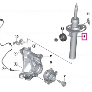 Livrare rapidă Front right spring strut MPA - BMW