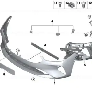 Bumper guide right lower - BMW Livrare rapidă
