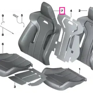 Ultima șansă Husa spatar sport piele dreapta SILVERSTONE - BMW