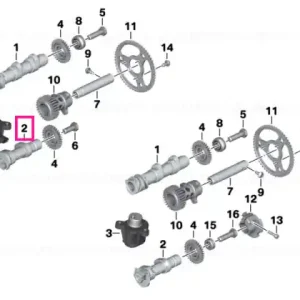 Arbore cu came esapament stanga - BMW Motorrad Ofertă limitată