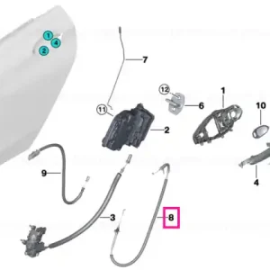 Cablu Bowden maner usa spate exterior - BMW Cumpără acum