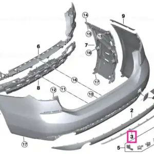 Banda ornament bara spate SPORT - BMW Premium