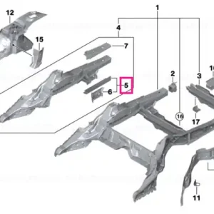 Extension, side member, lower right - BMW Cumpără acum