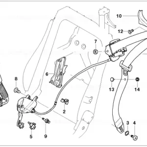 Reducere specială Banda superioara fata dreapta CREAMBEIGE - BMW