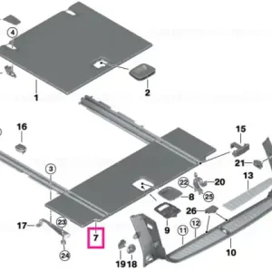 Floor carpet, rear CANBERRABEIGE - BMW Ofertă de sezon