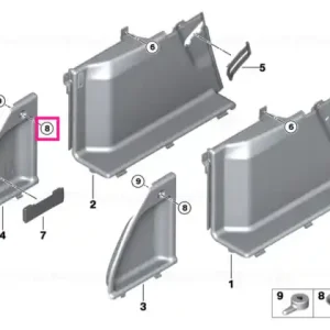 Actuating button upper section CANBERRABEIGE - BMW Bestseller