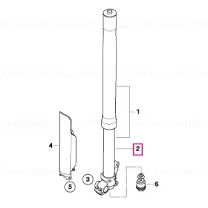 Slider tube right - BMW Motorrad Transport gratuit