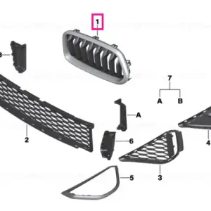 Promoție Grille, front, left MSX - BMW