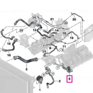 Chilipir Conducta lichid racire, pompa apa - BMW Seria 5 G30, Seria 7 G11 G12