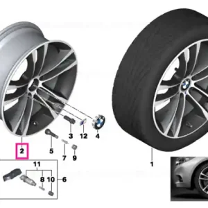 Cel mai bun preț Janta aliaj usor - M Performance Double Spoke 598M - Negru (Jet Black Sol Paint) - 8JX19 ET:30 - BMW Seria 3 F34 GT - Punte fata