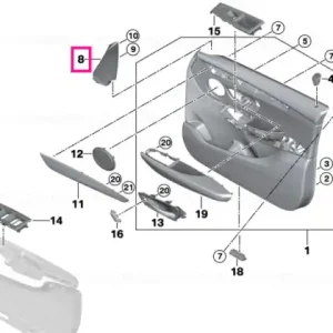 Preț redus Corner moulding, interior left - BMW
