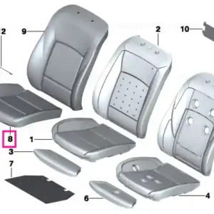 Husa scaun Comfort piele LCDE EV.GRAU - BMW Cumpără acum
