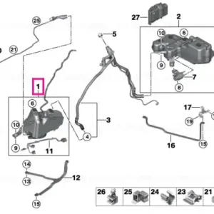 Reducere extra SCR reservoir, active - BMW