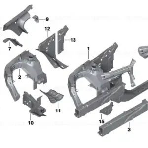 Comandă acum Prelungire montant carcasă roată dreapta - BMW
