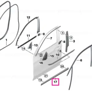 Ieftin Moulding door front right - BMW