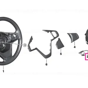 connecting line, steering wheel - BMW Ofertă
