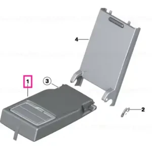 Livrare rapidă Centre armrest, fabric ANTHRAZIT - BMW