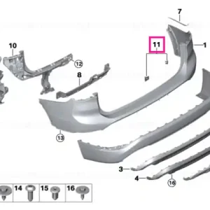 Set, mounts, PDC sensor, rear - BMW Ofertă limitată