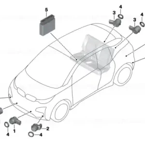 Ultrasonic sensor, Arravani Gray YB87 - BMW Noutate
