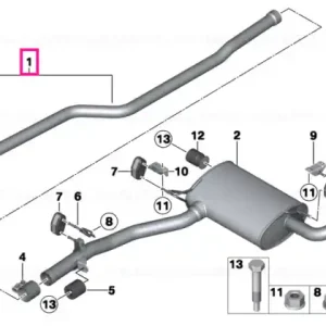 Exchange SCR catalytic converter EU6 - BMW Chilipir