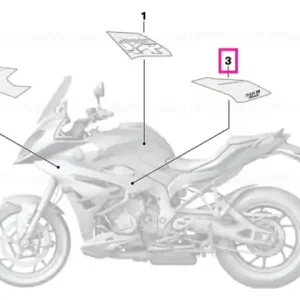 Decor right rear - BMW Motorrad Cumpărături sigure