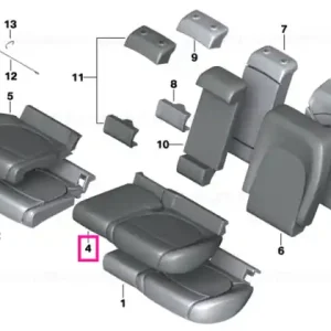 Nu rata Învelitoare scaun vinil stânga K9E1 K9E1 CARB.BLACK - BMW - Mini