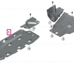 Underbody panelling, side right - BMW - Mini Reducere extra
