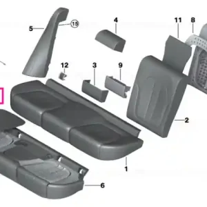 Reducere Seat heating seat cushion surface left - BMW