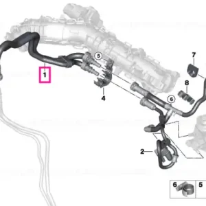 Ofertă limitată Fuel line, engine compartment - BMW
