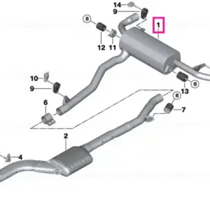 Exchange SCR catalytic converter EU6 - BMW Preț redus