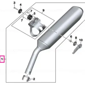 Rear silencer - BMW Motorrad Plată sigură