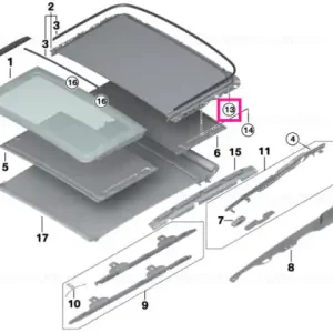 Adjustment element, active - BMW Doar azi